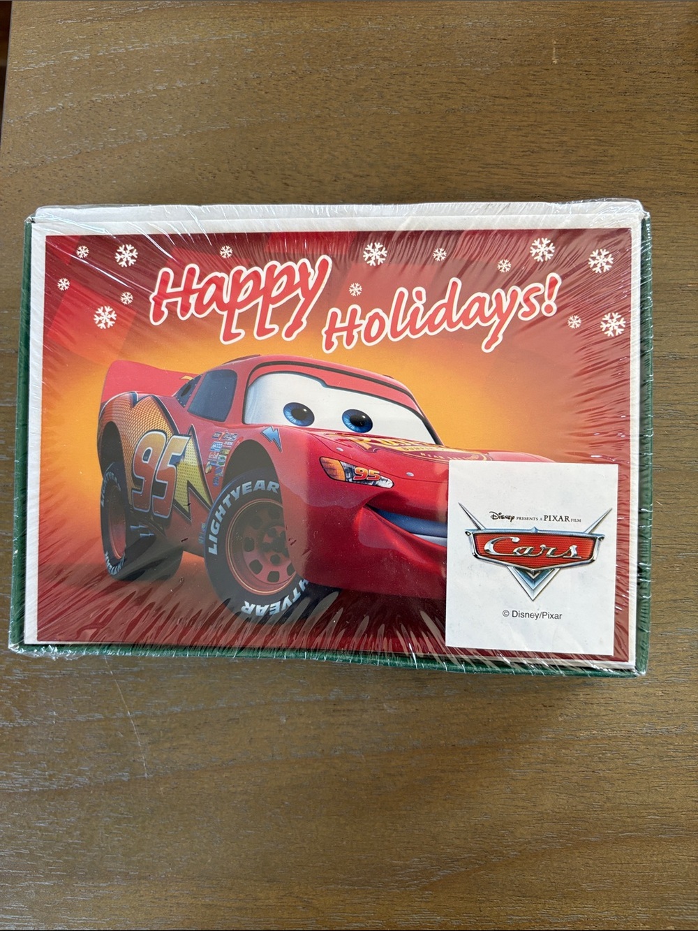 Disney Pixar Cars Sealed Happy Holidays New Year 10 Card Set Lighting McQueen